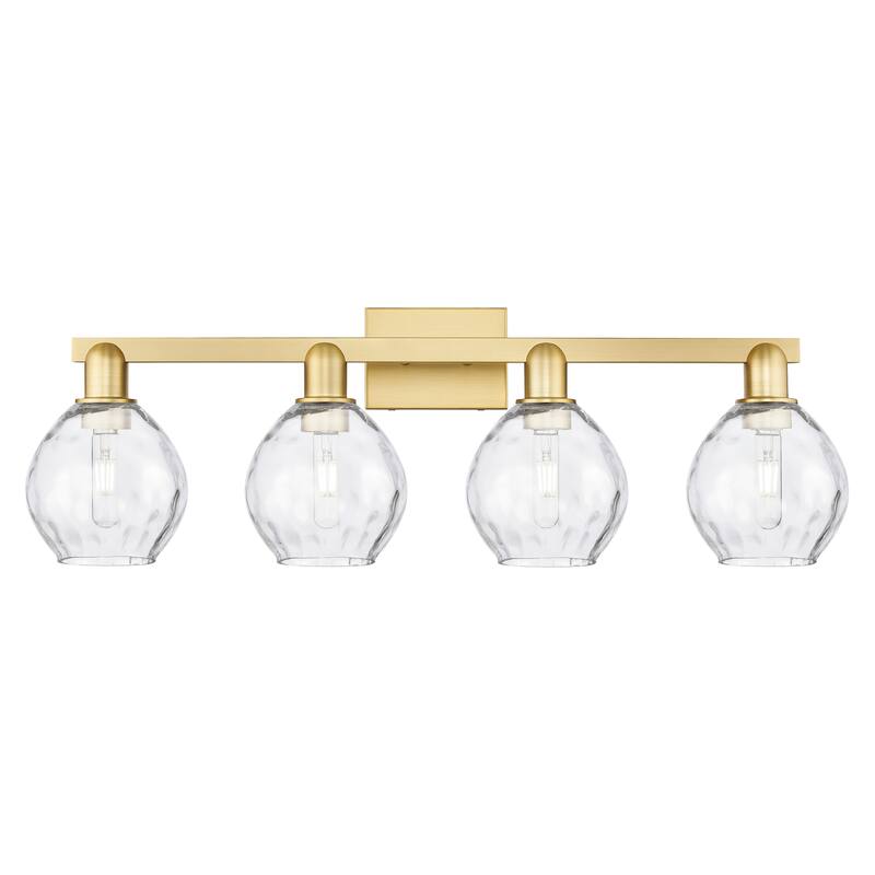 Innovations Lighting Endless Possibilities Arcadia - Waverly - 4 Light 33" Bath Vanity Light - Satin Gold