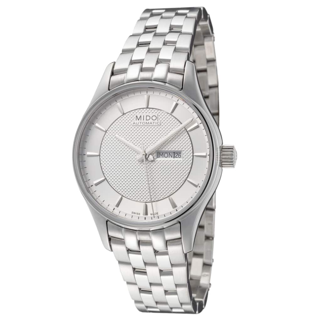 Mido Women's Belluna 33mm Silver Dial Stainless Steel Automatic Watch - Silver-Tone - One Size