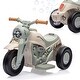 preview thumbnail 8 of 25, Kids Electric Motorcycle with Bubble Function Beige