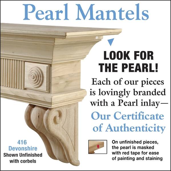 Shop 60 Ivory White Devonshire Unfinished Wood Shelf Or Mantle