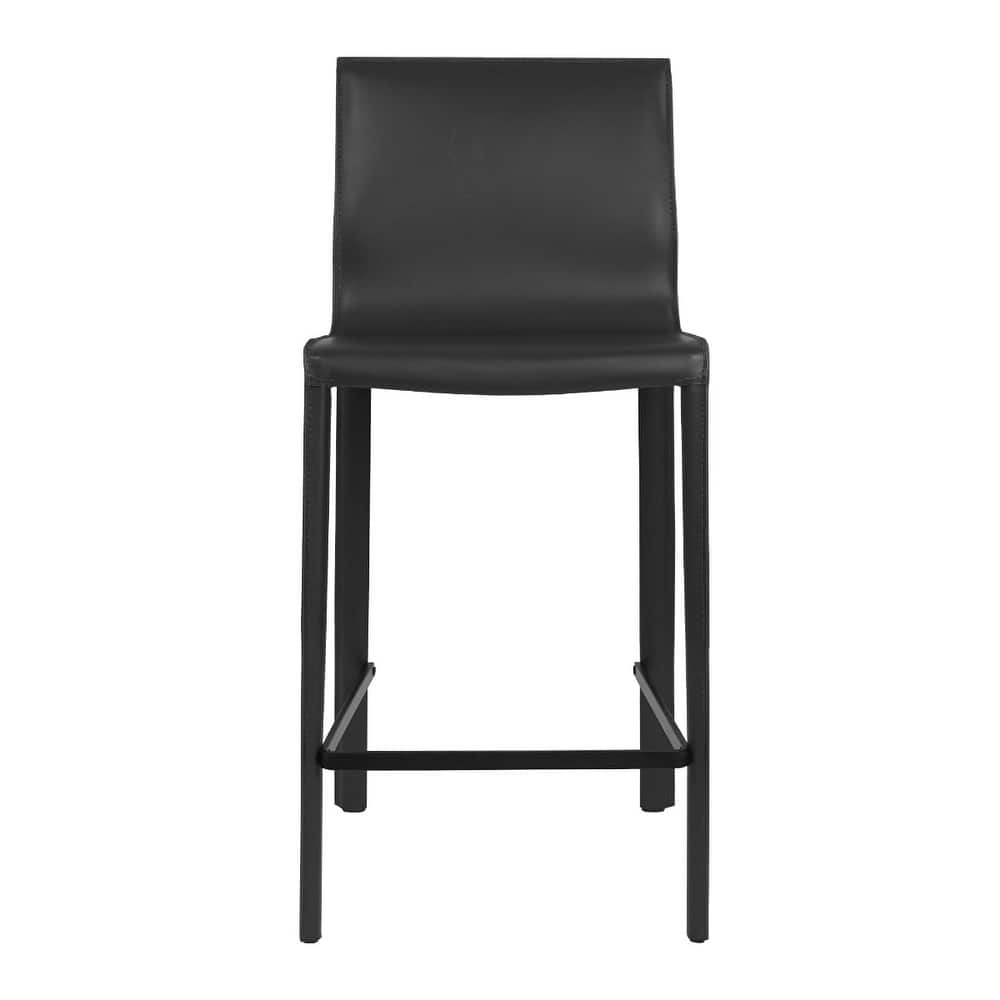 STAN Modern Leather Counter Stool