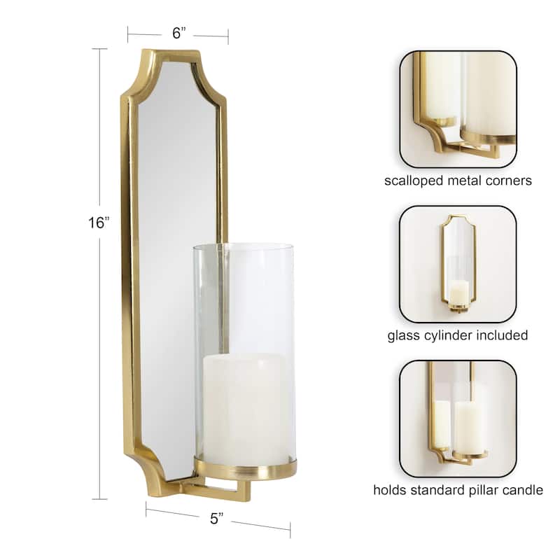 Kate and Laurel Ciel Scallop Wall Sconce