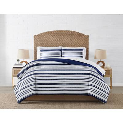 Coastal Living Starboard Nautical Stripe Comforter Set