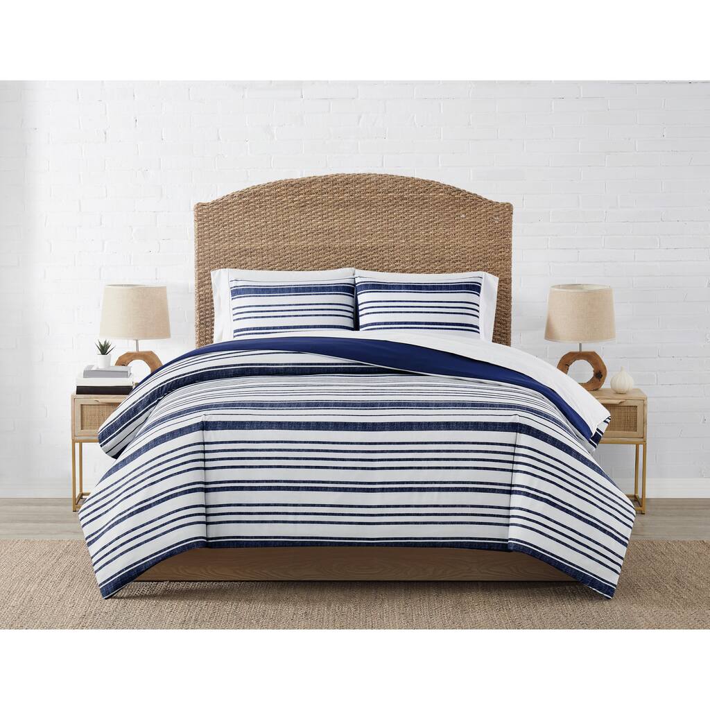 Coastal Living Starboard Nautical Stripe Comforter Set
