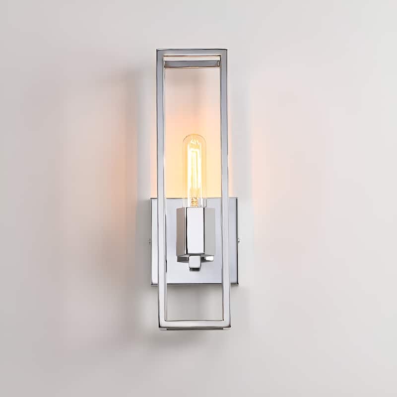 1 - Light Dimmable Armed Sconce - Chrome
