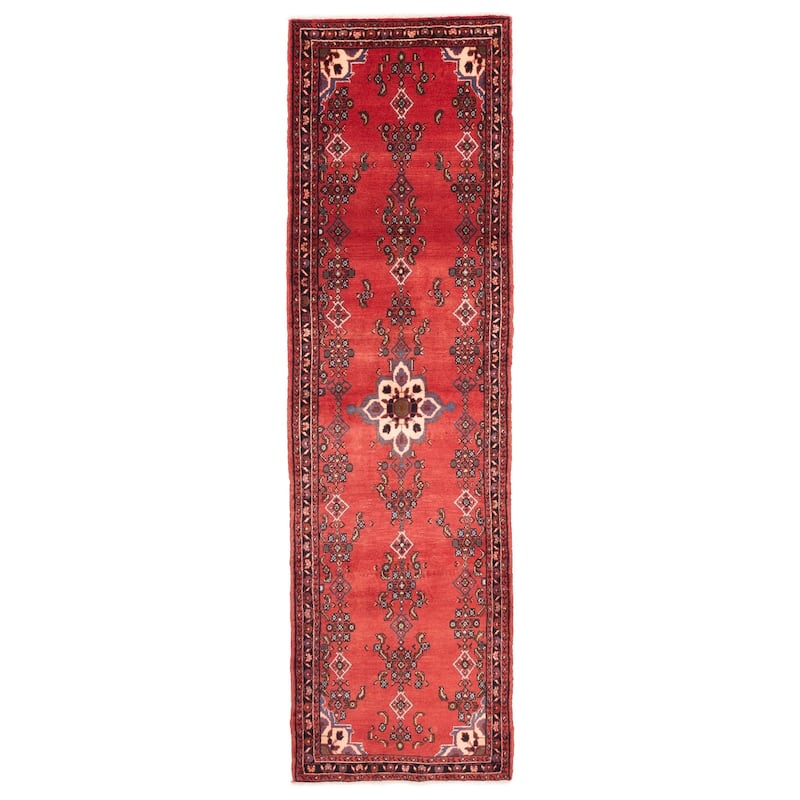 ECARPETGALLERY Hand-knotted Anadol Red Wool Rug - 2'6 x 9'3