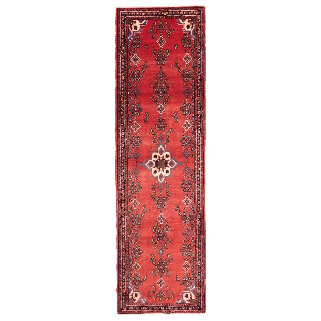 ECARPETGALLERY Hand-knotted Anadol Red Wool Rug - 2'6 x 9'3
