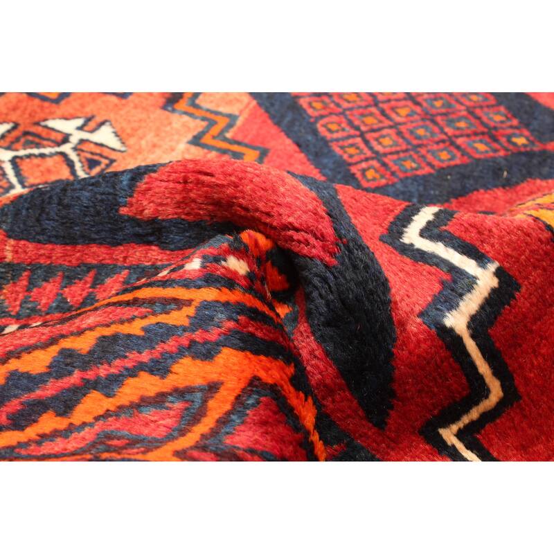 ECARPETGALLERY Hand-knotted Melis Vintage Red Wool Rug - 4'4 x 7'7