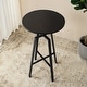 preview thumbnail 17 of 60, Glitzhome Industrial Modern Adjustable Bar Table Rustic Steel 3-Piece Pub Sets