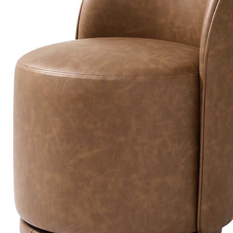 UIXE Modern Upholstered Swivel Armless Side Dining Chairs