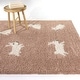 preview thumbnail 1 of 4, Arley Kids Rabbit Area Rug 4'4" x 6' - Pink - Rectangle