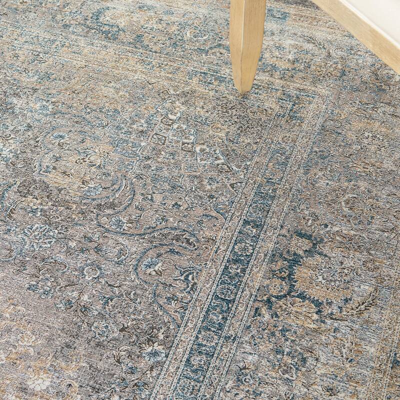 Nourison Starry Nights Vintage Persian Medallion Bordered Area Rug