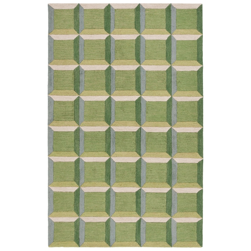 SAFAVIEH Handmade Genre Hikariko Mid-Century Modern Wool Rug