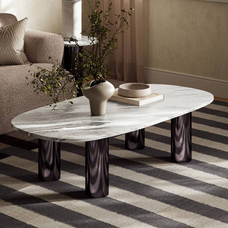 Marbelle - Elliott Coffee Table - Toronto Sand Marble Finish - Toronto Sand