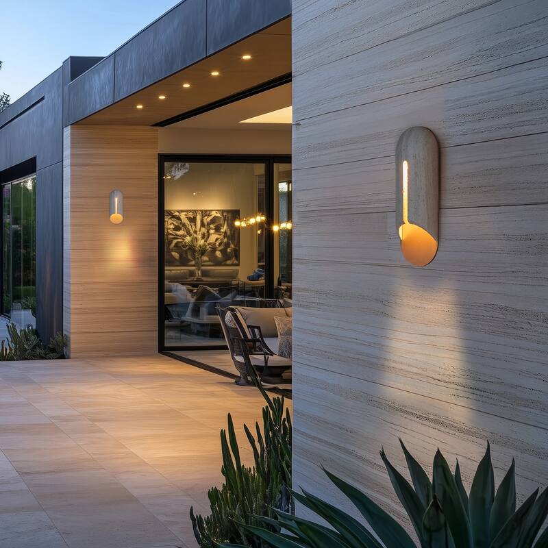 Clog 16in LED Outdoor Wall Light Selectable CCT 2700-3000-3500-4000K set to 2700K