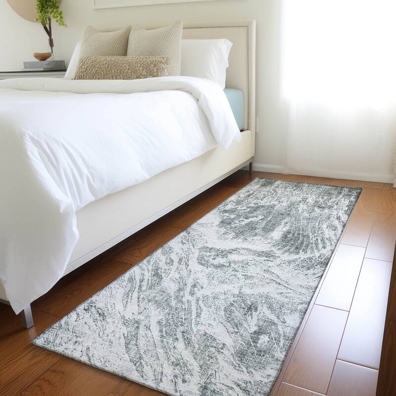 Premium Washable Super Soft Modern Tide Mayfield Rug - Gray - 2'3" x 7'6"