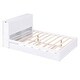 preview thumbnail 10 of 9, White Storage Platform Bed with Pull Out Shelves and Twin Trundle