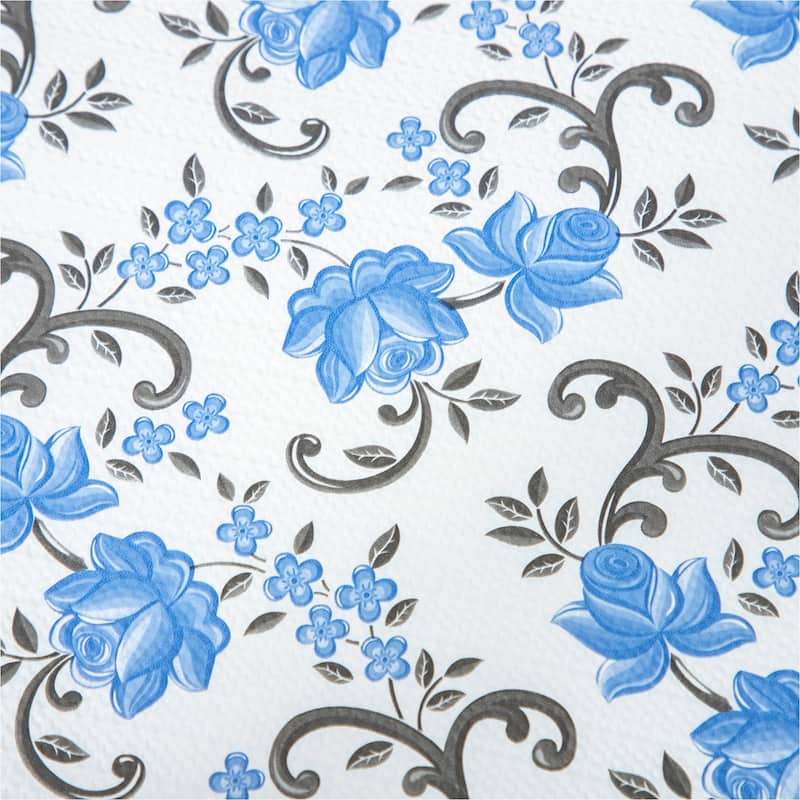Printed foam kitchen shelf liner Independence Day Blue 18x96 12×120In