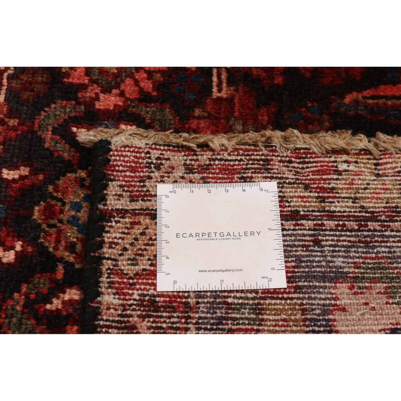 ECARPETGALLERY Hand-knotted Andelz Dark Navy Wool Rug - 3' 5" x 9' 4"