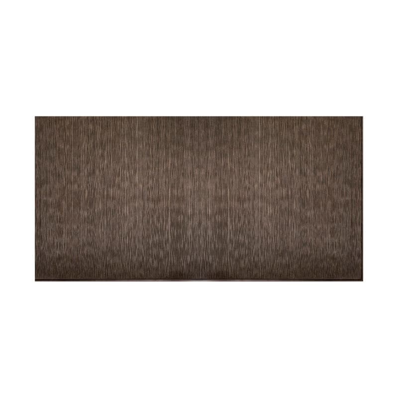 FASÄDE Ripple Vertical 4-foot x 8-foot PVC Wall Panel in Smoked Pewter - 4 x 8
