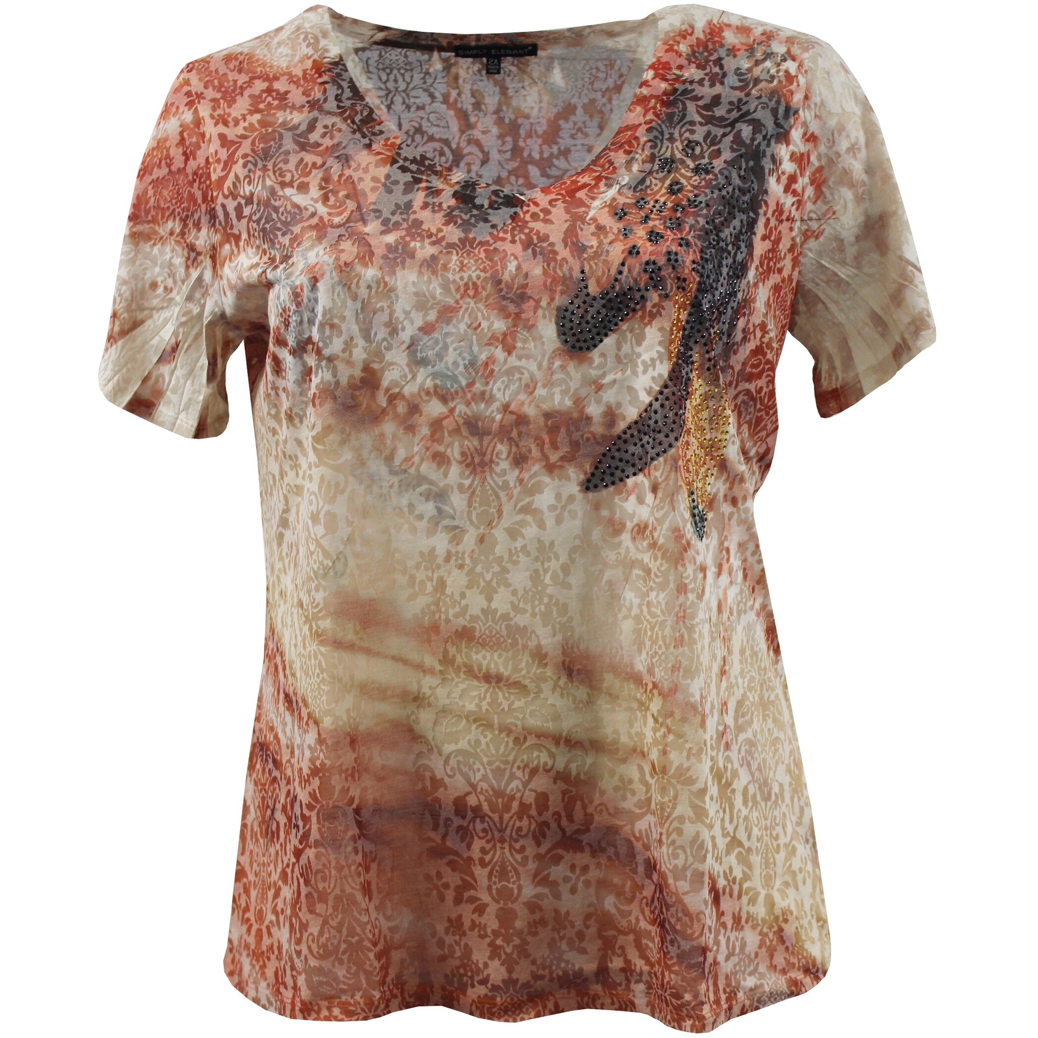 women's plus size bling shirts