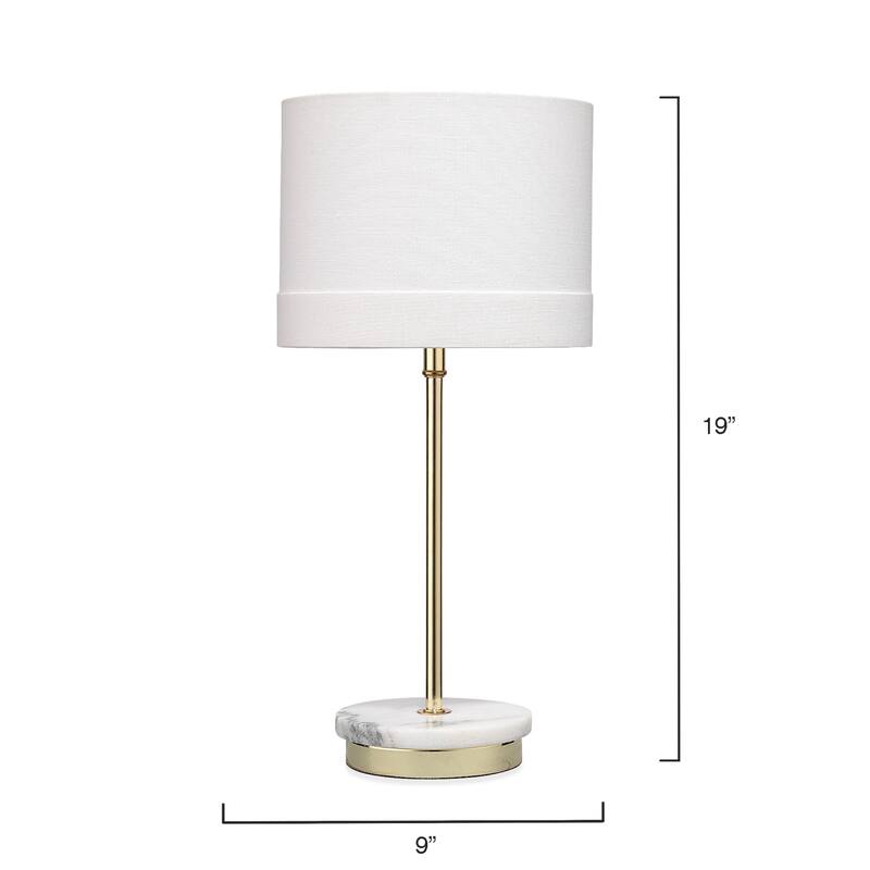 Alden Décor Castile Marble Table Lamp