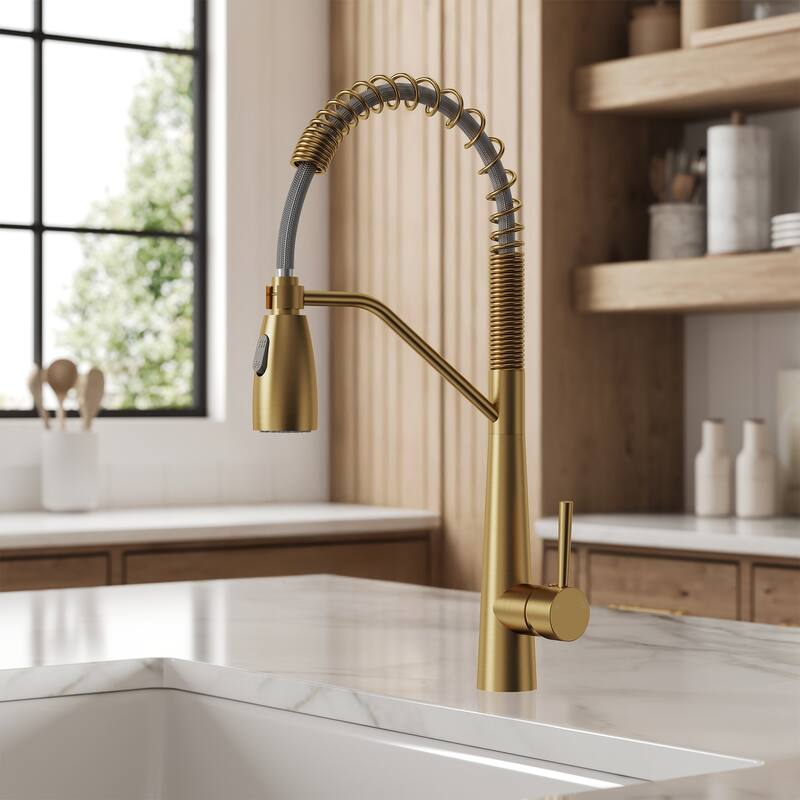 Modern 2-Function Pull-Down Kitchen Faucet – Single Handle, 1-Hole Installation