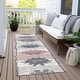 preview thumbnail 69 of 84, Machine Washable Indoor/Outdoor Tribal Global Chantille Rug