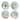 Certified International Flora Salad/Dessert Plates Plates 8.5", Set of 4 - 8.50"W x 8.50"D x 1.00"H