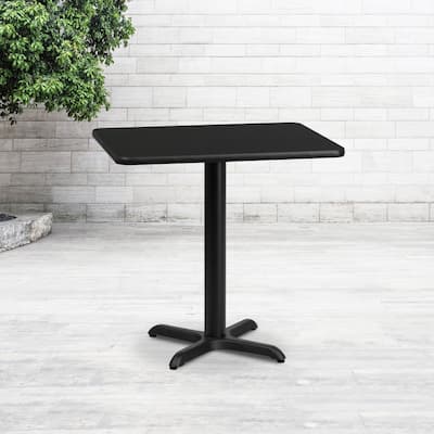 24'' x 30'' Rectangular Laminate Table Top with 22'' x 22'' Table Height Base - 24"W x 30"D x 31.125"H