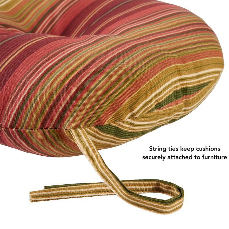Greendale 15-inch Round Outdoor Bistro Chair Cushion (Set of 4)