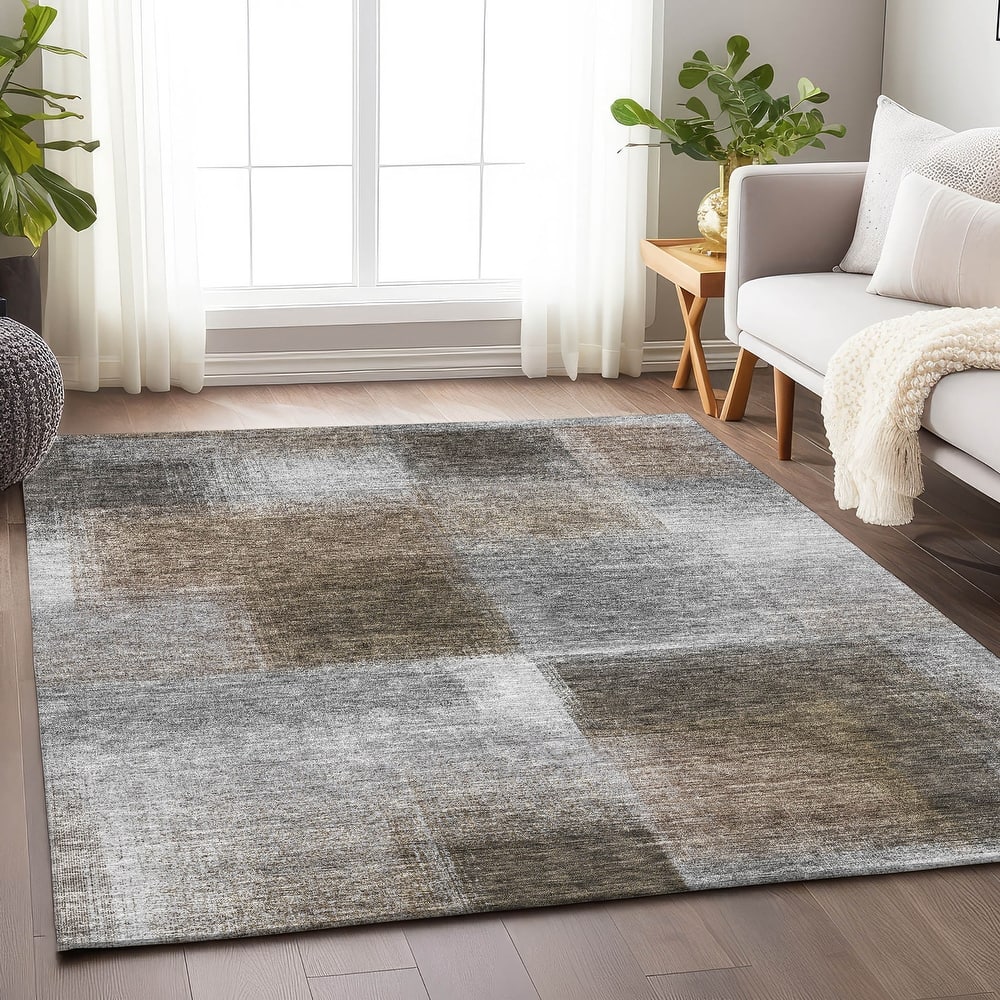 Premium Washable Super Soft Solid Ombre Mayfield Rug