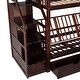 preview thumbnail 8 of 7, Twin over Full Bunk Bed with Staircase Drawers, Guardrails, and Solid Wood Support