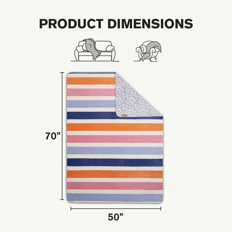 Hunter Reversible Plaid Plush Throw Blankets