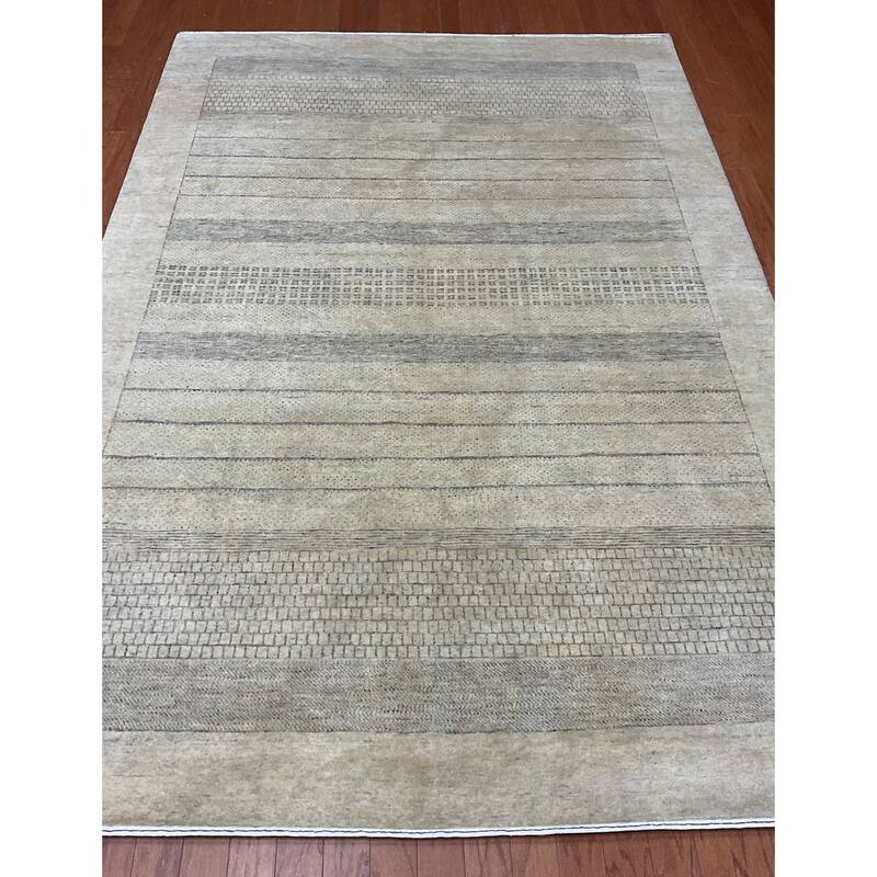 HERAT ORIENTAL Hand-knotted Indo 6' x 9' Gabbeh Wool Rug - 6' x 9'