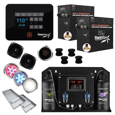 SteamSpa BKT2400-ADP Black Series WiFi and Bluetooth Double 12KW