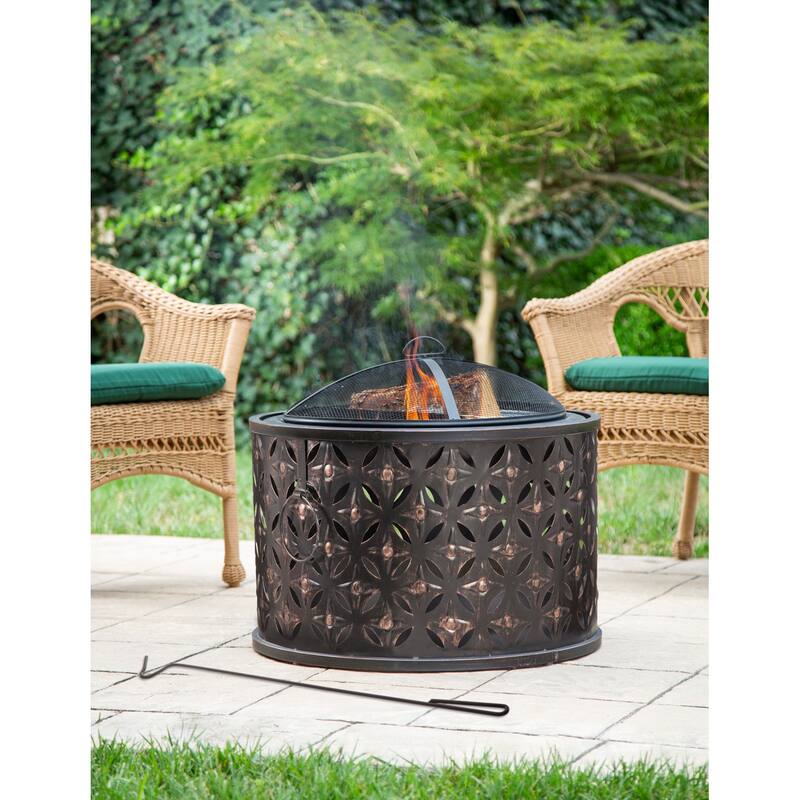 Cylinder Lattice Firepit
