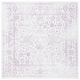 preview thumbnail 22 of 147, SAFAVIEH Adirondack Dakota Rustic Shabby Chic Distressed Rug 6' x 6' Square - Ivory/Lavender
