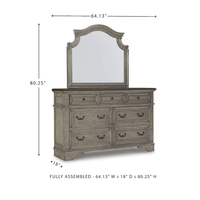 Signature Design by Ashley Lodenbay Gray/Brown Dresser and Mirror