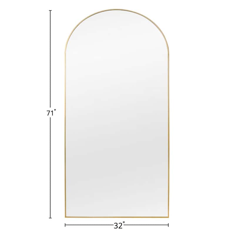 Modern Arched Dressing Mirror Full-length Floor Mirror with Standing