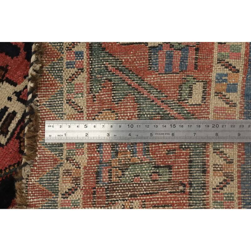 Hand Knotted Oriental 100% Wool Carpet Traditional Medallion Pink Bakhtiari Area Rug - 6' 8'' X 4' 7''