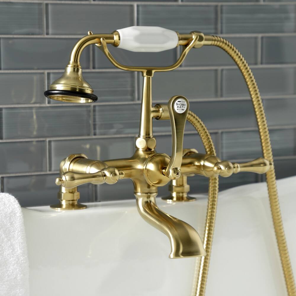 Kingston Brass Vintage 7-Inch Tub Faucet with Hand Shower