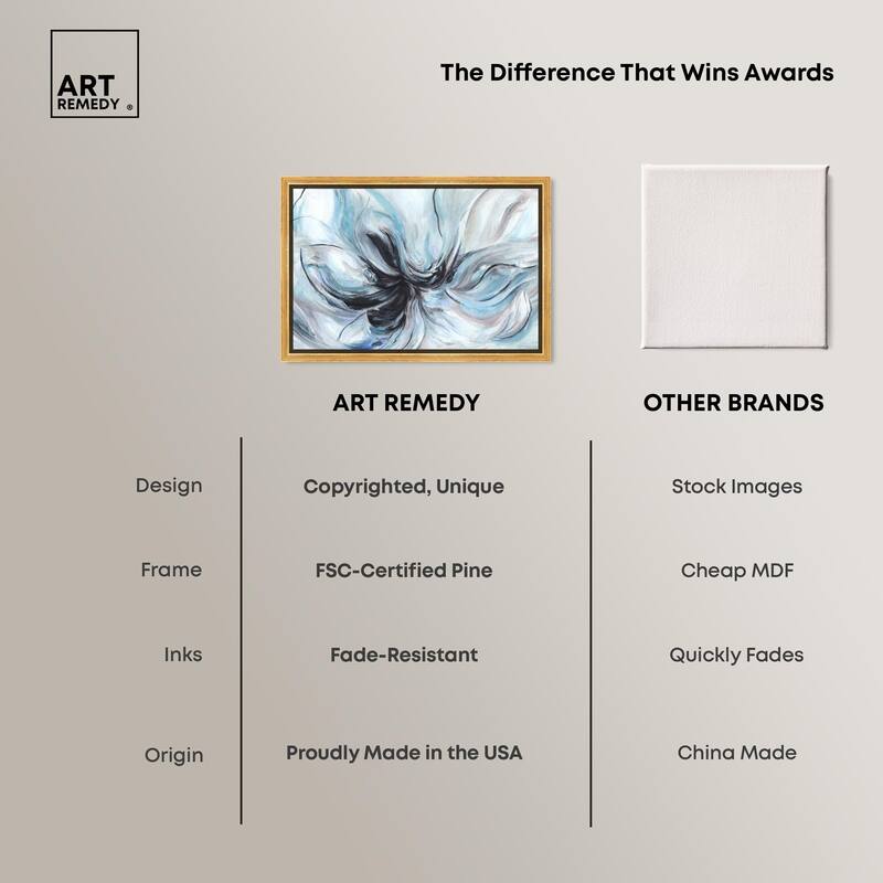 Soft Blues Canvas by Art Remedy