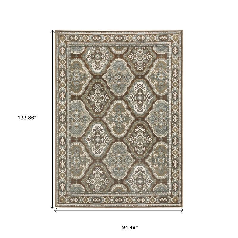 HomeRootsMedallion Traditional Runner Area Rug