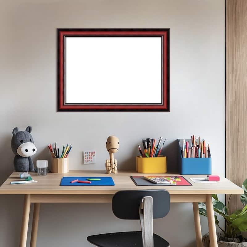 Amanti Art Rubino Cherry Scoop Framed Dry Erase Magnetic Board