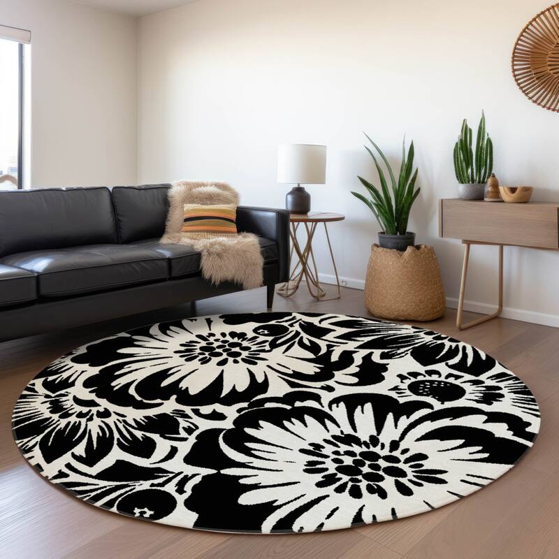 Gana Botanic Elegance Weather Resistant Blended Style Outdoor Rug