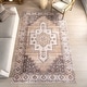 preview thumbnail 9 of 14, Nuloom Pavani SplashGuard Vintage Bordered Machine Washable Area Rug 2'6" x 8' Runner - Sand - Runner