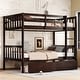 preview thumbnail 15 of 31, Twin Bunk Bed with 2 Storage Drawers, Convertible to 2 Beds