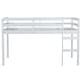 preview thumbnail 10 of 36, Solid Rubber Wooden Twin Loft Bed with Ladder