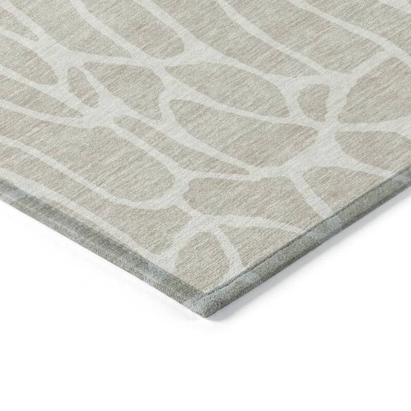 HomeRoots Geometric Transitional Rectangle Outdoor Rug
